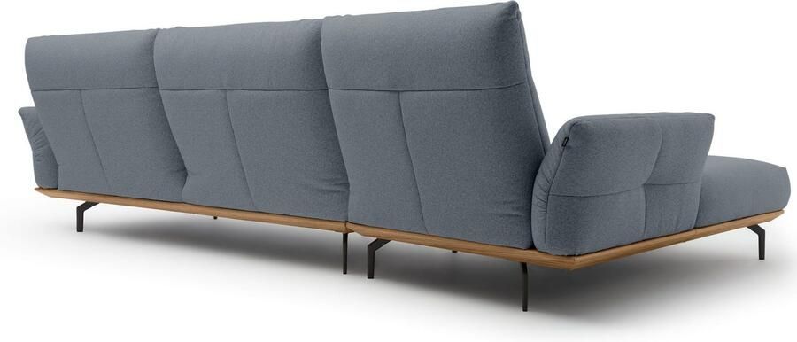 OTTO Creation BY ROLF BENZ Hoekbank Hs.460 Sokkel in walnotenhout onderstel in umbra grijs breedte 338 cm - Foto 7