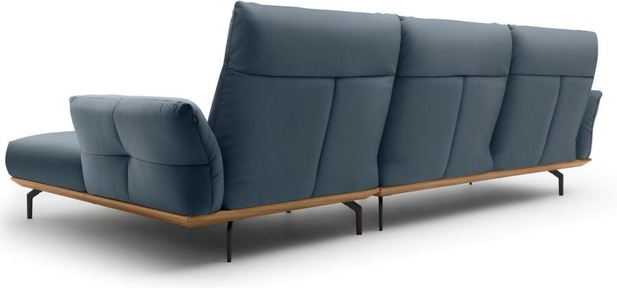 OTTO Creation BY ROLF BENZ Hoekbank Hs.460 Sokkel in walnotenhout onderstel in umbra grijs breedte 318 cm - Foto 8