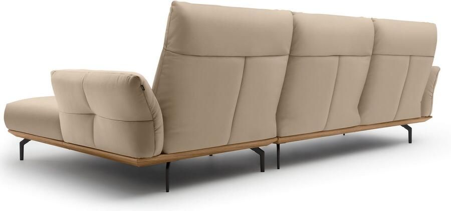 OTTO Creation BY ROLF BENZ Hoekbank Hs.460 Sokkel in walnotenhout onderstel in umbra grijs breedte 318 cm - Foto 8