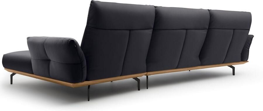 OTTO Creation BY ROLF BENZ Hoekbank Hs.460 Sokkel in walnotenhout onderstel in umbra grijs breedte 338 cm - Foto 8