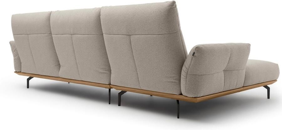 OTTO Creation BY ROLF BENZ Hoekbank Hs.460 Sokkel in walnotenhout onderstel in umbra grijs breedte 318 cm - Foto 8