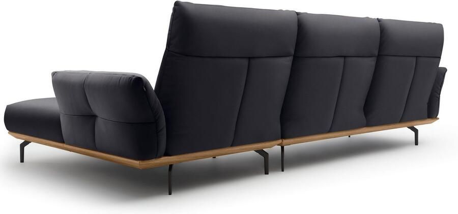 OTTO Creation BY ROLF BENZ Hoekbank Hs.460 Sokkel in walnotenhout onderstel in umbra grijs breedte 318 cm - Foto 9