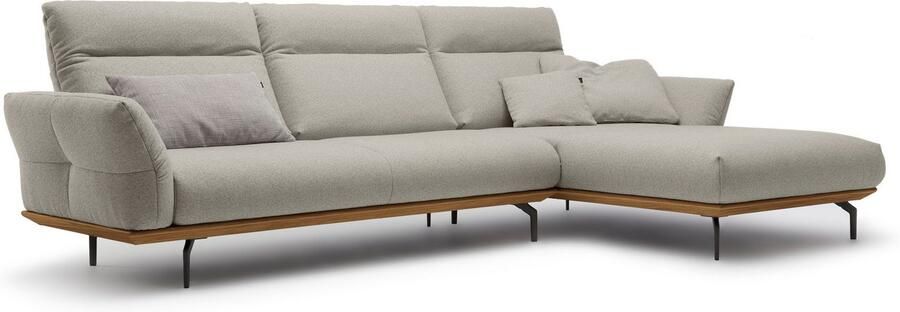 OTTO Creation BY ROLF BENZ Hoekbank Hs.460 Sokkel in walnotenhout onderstel in umbra grijs breedte 318 cm - Foto 10