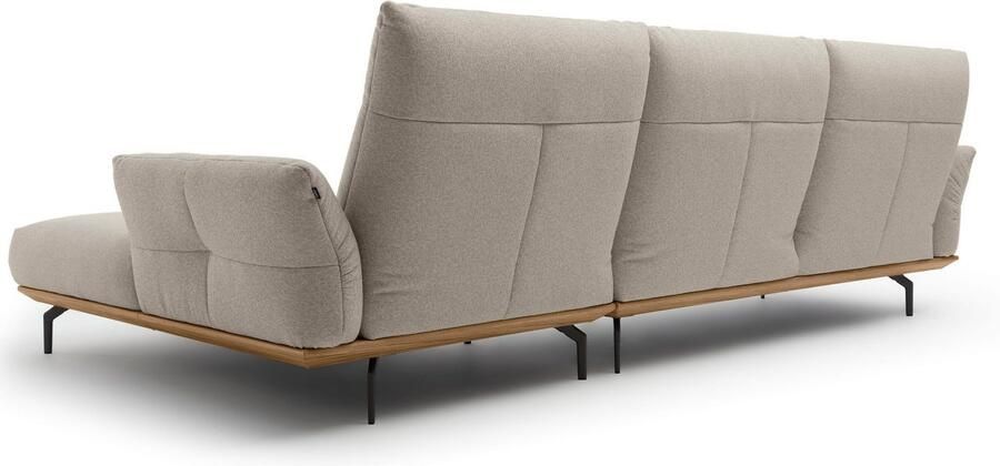 OTTO Creation BY ROLF BENZ Hoekbank Hs.460 Sokkel in walnotenhout onderstel in umbra grijs breedte 318 cm - Foto 9