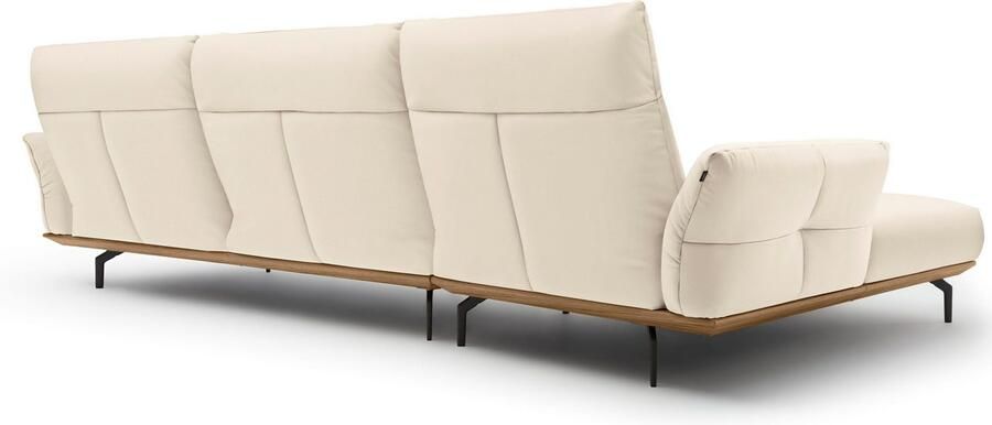 OTTO Creation BY ROLF BENZ Hoekbank Hs.460 Sokkel in walnotenhout onderstel in umbra grijs breedte 338 cm - Foto 7