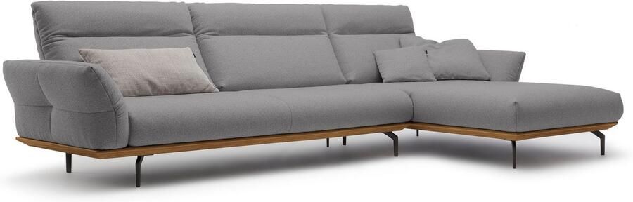 OTTO Creation BY ROLF BENZ Hoekbank Hs.460 Sokkel in walnotenhout onderstel in umbra grijs breedte 338 cm - Foto 8