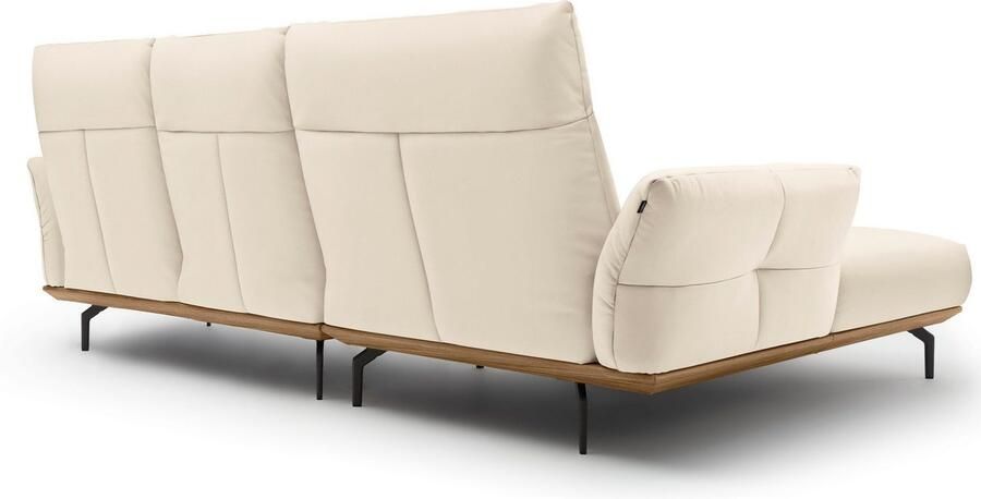 OTTO Creation BY ROLF BENZ Hoekbank Hs.460 Sokkel in walnotenhout onderstel in umbra grijs breedte 298 cm - Foto 9