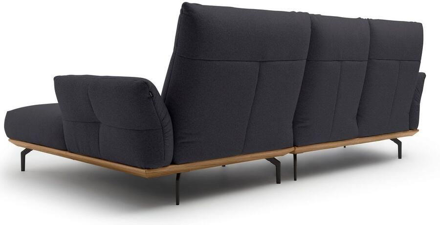 OTTO Creation BY ROLF BENZ Hoekbank Hs.460 Sokkel in walnotenhout onderstel in umbra grijs breedte 298 cm - Foto 9