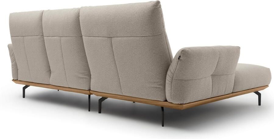 OTTO Creation BY ROLF BENZ Hoekbank Hs.460 Sokkel in walnotenhout onderstel in umbra grijs breedte 298 cm - Foto 8