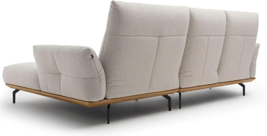 OTTO Creation BY ROLF BENZ Hoekbank Hs.460 Sokkel in walnotenhout onderstel in umbra grijs breedte 298 cm - Foto 8