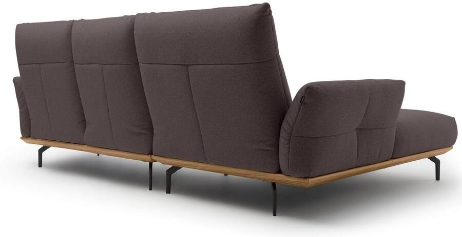 OTTO Creation BY ROLF BENZ Hoekbank Hs.460 Sokkel in walnotenhout onderstel in umbra grijs breedte 298 cm - Foto 9