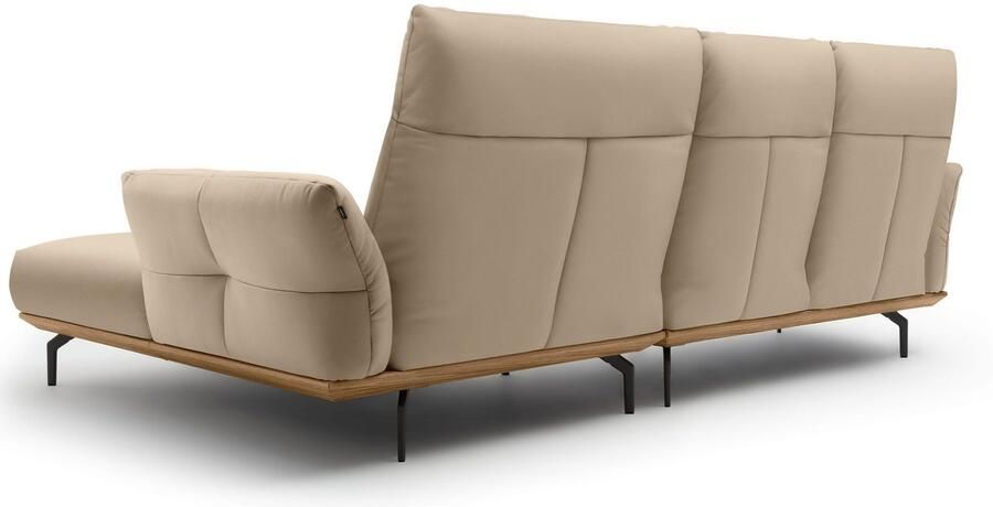 OTTO Creation BY ROLF BENZ Hoekbank Hs.460 Sokkel in walnotenhout onderstel in umbra grijs breedte 298 cm - Foto 8