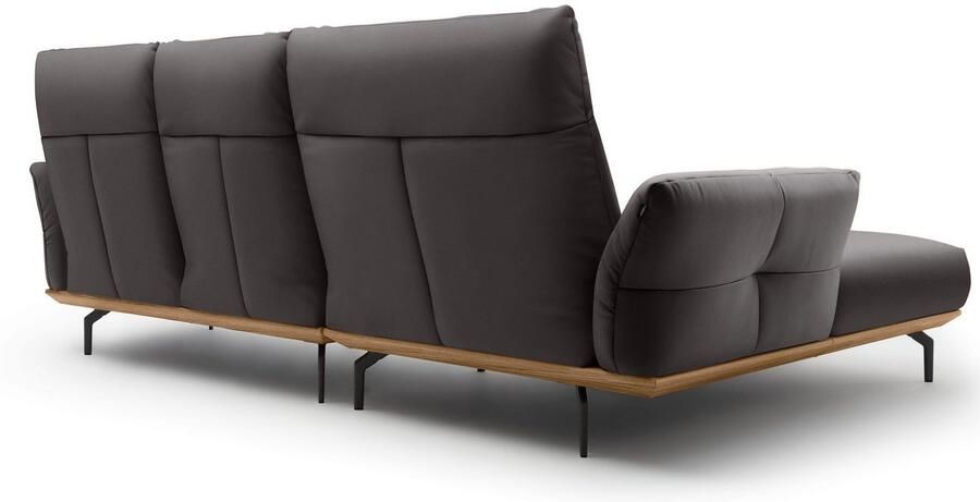 OTTO Creation BY ROLF BENZ Hoekbank Hs.460 Sokkel in walnotenhout onderstel in umbra grijs breedte 298 cm - Foto 8