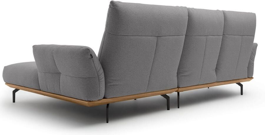 OTTO Creation BY ROLF BENZ Hoekbank Hs.460 Sokkel in walnotenhout onderstel in umbra grijs breedte 298 cm - Foto 8