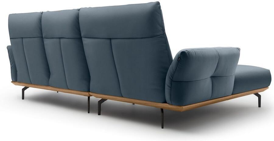 OTTO Creation BY ROLF BENZ Hoekbank Hs.460 Sokkel in walnotenhout onderstel in umbra grijs breedte 298 cm - Foto 8