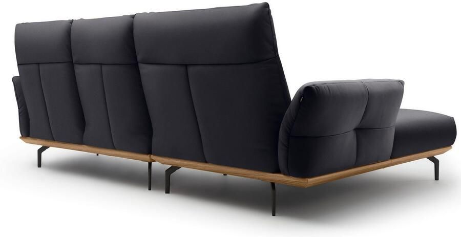 OTTO Creation BY ROLF BENZ Hoekbank Hs.460 Sokkel in walnotenhout onderstel in umbra grijs breedte 298 cm - Foto 8