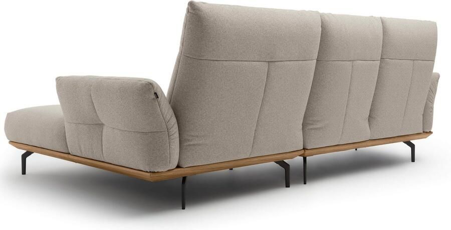 OTTO Creation BY ROLF BENZ Hoekbank Hs.460 Sokkel in walnotenhout onderstel in umbra grijs breedte 298 cm - Foto 9