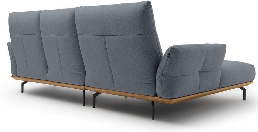 OTTO Creation BY ROLF BENZ Hoekbank Hs.460 Sokkel in walnotenhout onderstel in umbra grijs breedte 298 cm - Foto 8