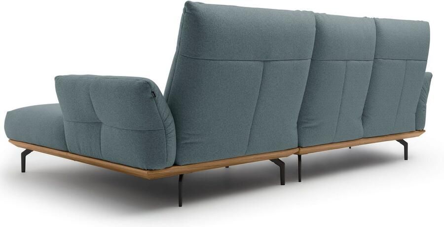 OTTO Creation BY ROLF BENZ Hoekbank Hs.460 Sokkel in walnotenhout onderstel in umbra grijs breedte 298 cm - Foto 8