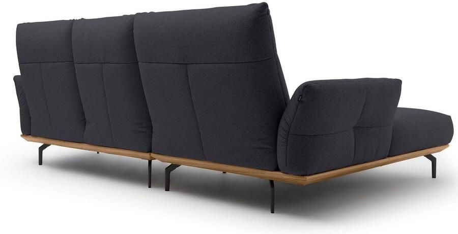 OTTO Creation BY ROLF BENZ Hoekbank Hs.460 Sokkel in walnotenhout onderstel in umbra grijs breedte 298 cm - Foto 8