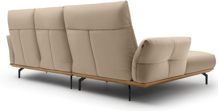 OTTO Creation BY ROLF BENZ Hoekbank Hs.460 Sokkel in walnotenhout onderstel in umbra grijs breedte 298 cm - Foto 8