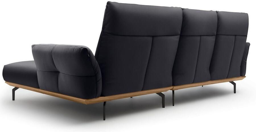 OTTO Creation BY ROLF BENZ Hoekbank Hs.460 Sokkel in walnotenhout onderstel in umbra grijs breedte 298 cm - Foto 9