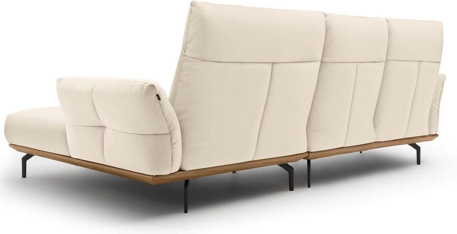 OTTO Creation BY ROLF BENZ Hoekbank Hs.460 Sokkel in walnotenhout onderstel in umbra grijs breedte 298 cm - Foto 8