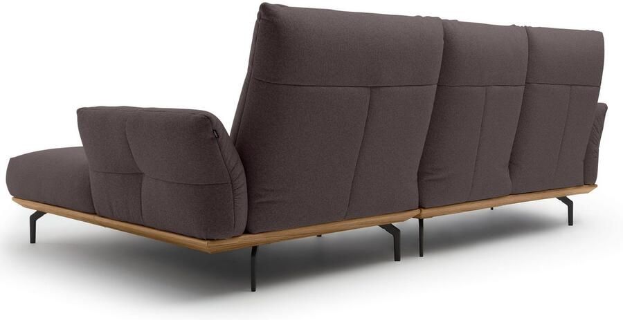 OTTO Creation BY ROLF BENZ Hoekbank Hs.460 Sokkel in walnotenhout onderstel in umbra grijs breedte 298 cm - Foto 9