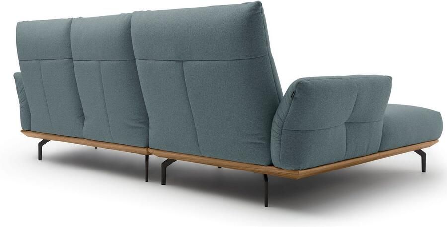 OTTO Creation BY ROLF BENZ Hoekbank Hs.460 Sokkel in walnotenhout onderstel in umbra grijs breedte 298 cm - Foto 8