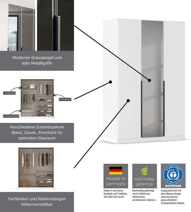 OTTO Draaideurkast Ferris kast breedte 2 10 m bestseller slaapkamerkast Kledingkast met spiegel in de uitvoeringen BASIC CLASSIC PREMIUM - Foto 17