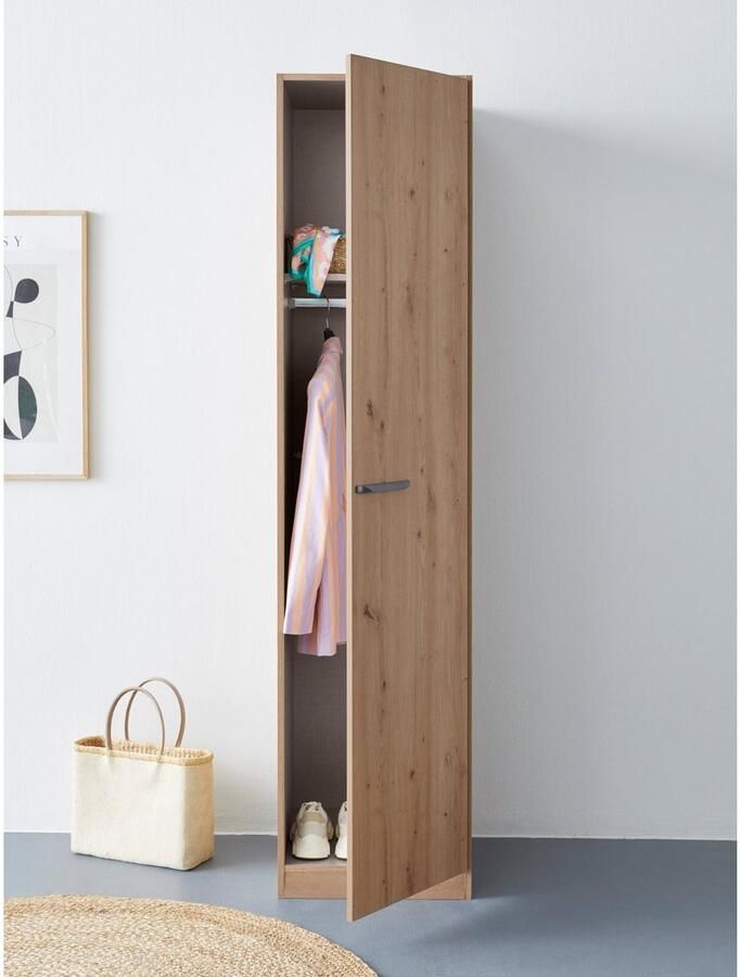 OTTO Draaideurkast Kledingkast VANDOR in drie breedtes hoogte 197 cm grepen in grijs metallic made in germany - Foto 7