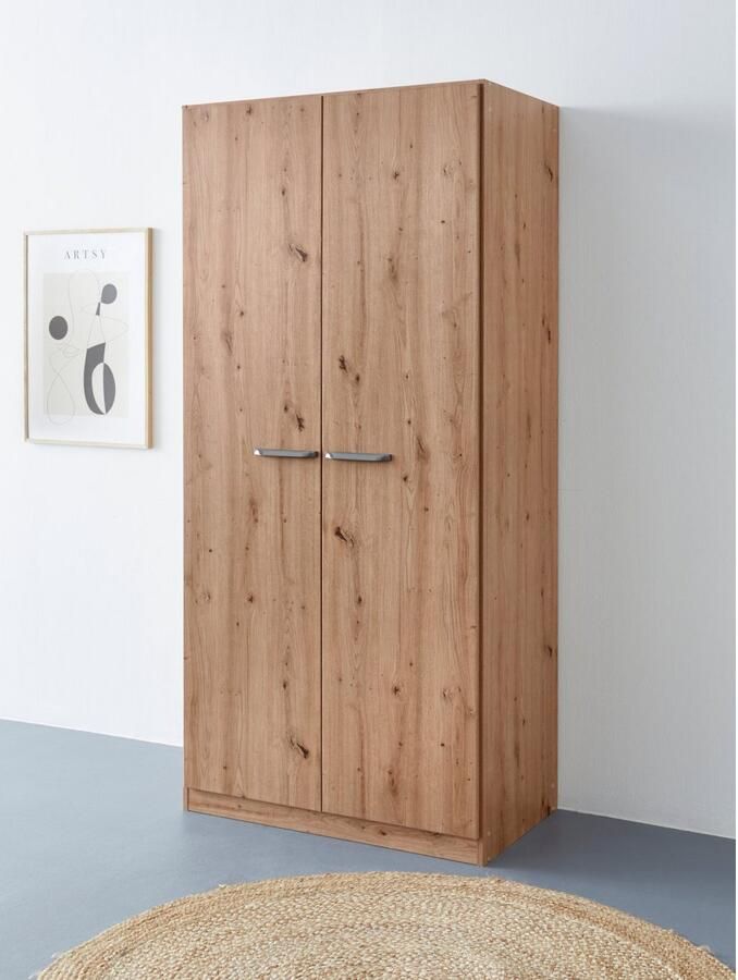 OTTO Draaideurkast Kledingkast VANDOR in drie breedtes hoogte 197 cm grepen in grijs metallic made in germany - Foto 10