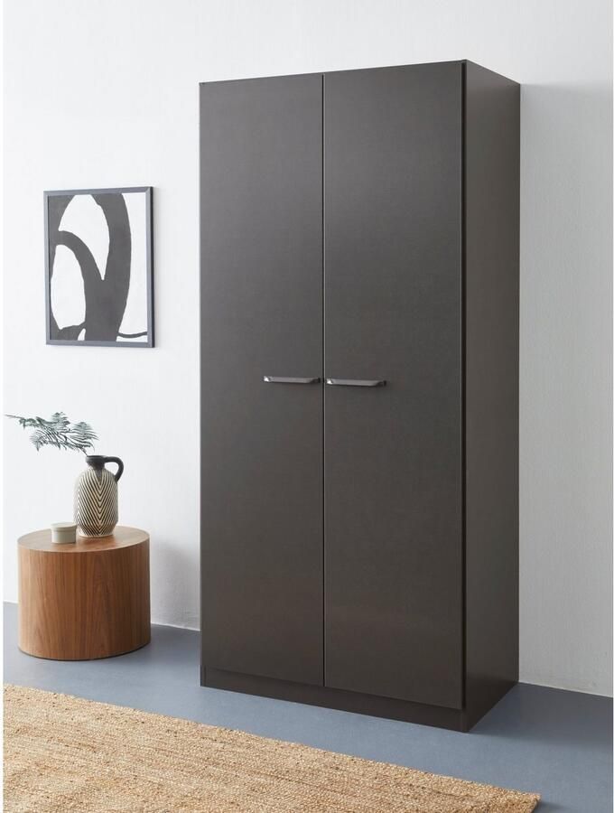 OTTO Draaideurkast Kledingkast VANDOR in drie breedtes hoogte 197 cm grepen in grijs metallic made in germany - Foto 11