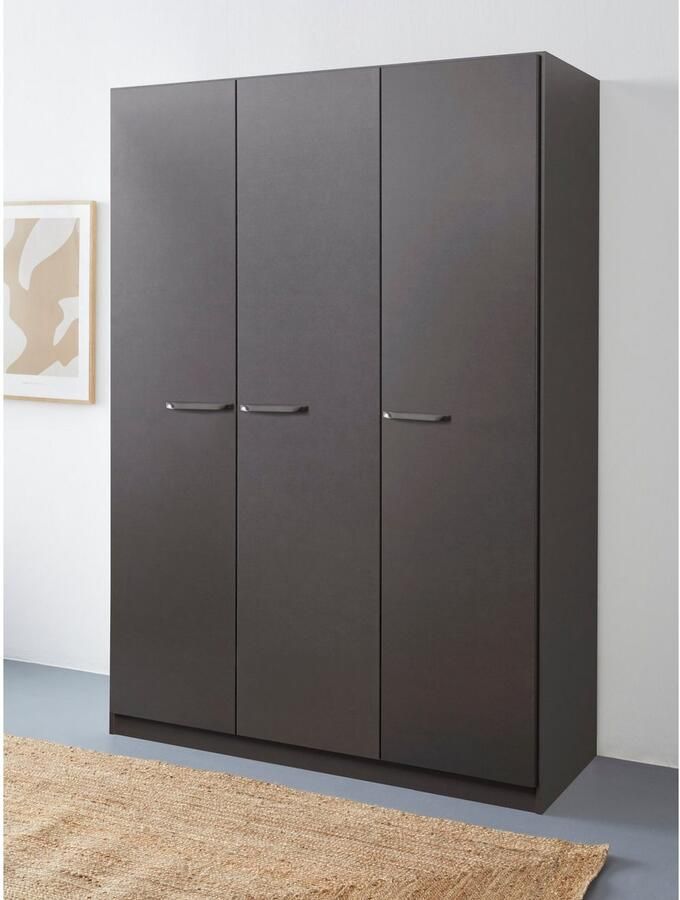 OTTO Draaideurkast Kledingkast VANDOR in drie breedtes hoogte 197 cm grepen in grijs metallic made in germany - Foto 9