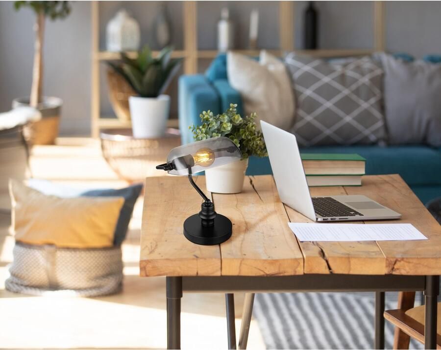 OTTO Globo Lightning Bureaulamp Antiek Bankierslamp bankierlamp (1 stuk) - Foto 6