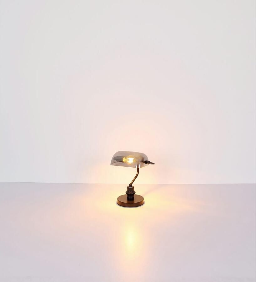 OTTO Globo Lightning Bureaulamp Antiek Bankierslamp bankierlamp (1 stuk)