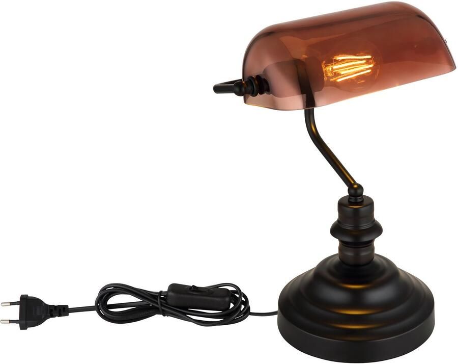 OTTO Globo Lightning Bureaulamp Antiek Bankierslamp bankierlamp (1 stuk)