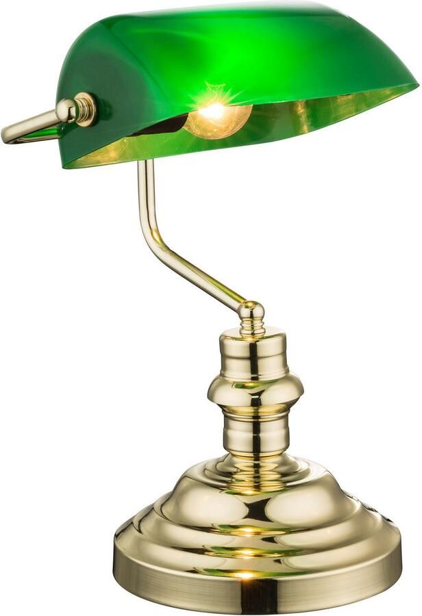 OTTO Globo Lightning Bureaulamp Antiek Bankierslamp bankierlamp (1 stuk)