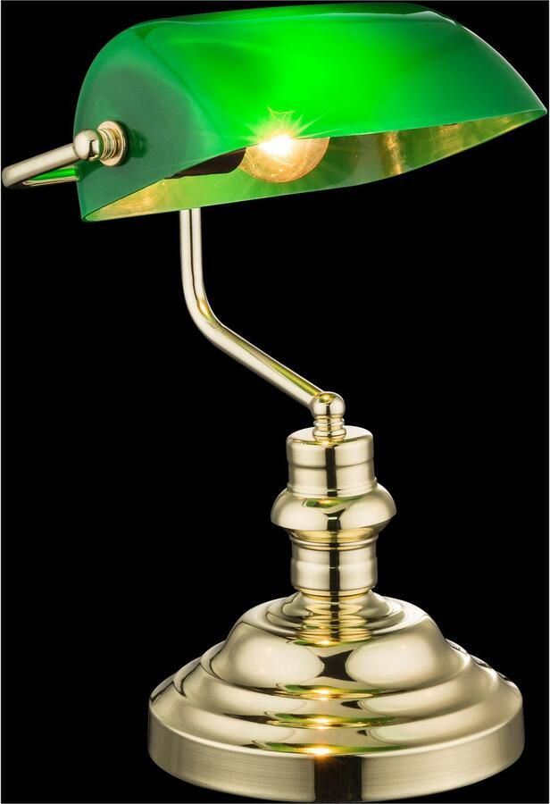 OTTO Globo Lightning Bureaulamp Antiek Bankierslamp bankierlamp (1 stuk) - Foto 2