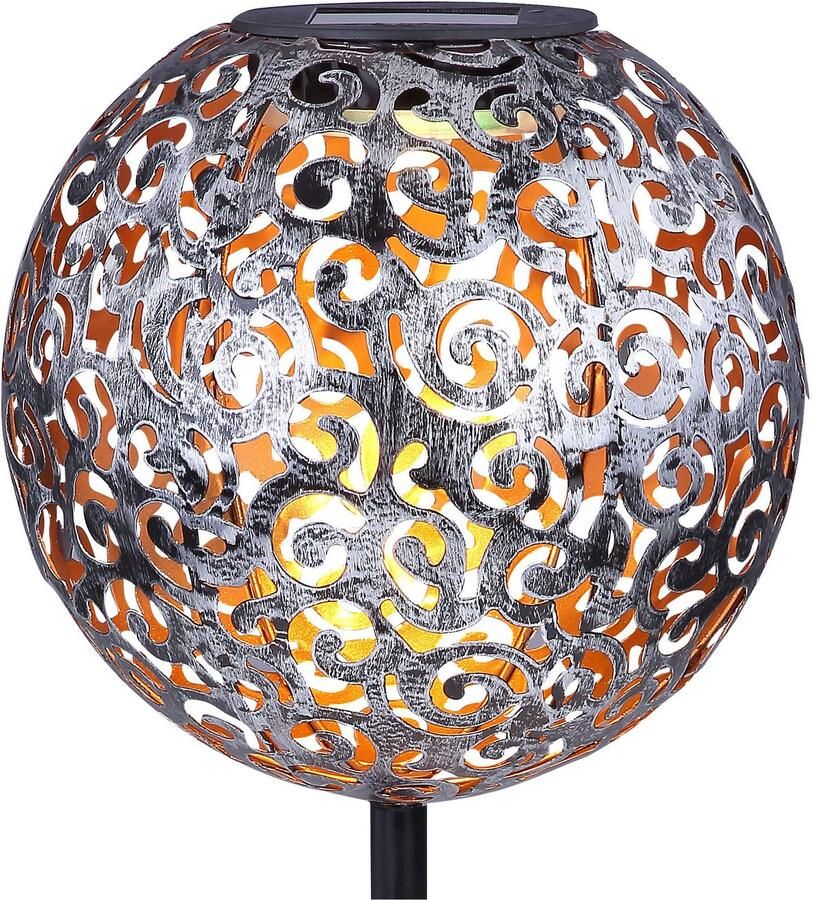 OTTO Globo Lightning Led-solarlamp Zonne-energie IP44 Ø 180mm H: 540mm met grondpen (1 stuk) - Foto 2