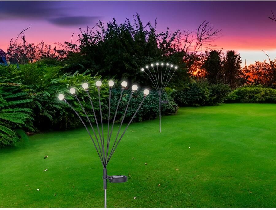 OTTO Globo Lightning Led-solarlamp Zonne-energie Schuifschakelaar beweegbaar LxBxH: 200x120x700mm (1 stuk) - Foto 2