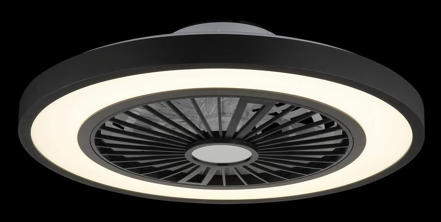 OTTO Globo Lightning Plafondlamp BLIZZAK Plafondventilator metaal zwart mat LED (1 stuk) - Foto 5