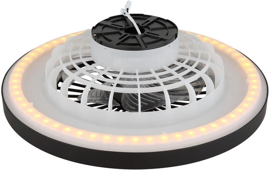 OTTO Globo Lightning Plafondlamp BLIZZAK Plafondventilator metaal zwart mat LED (1 stuk) - Foto 4