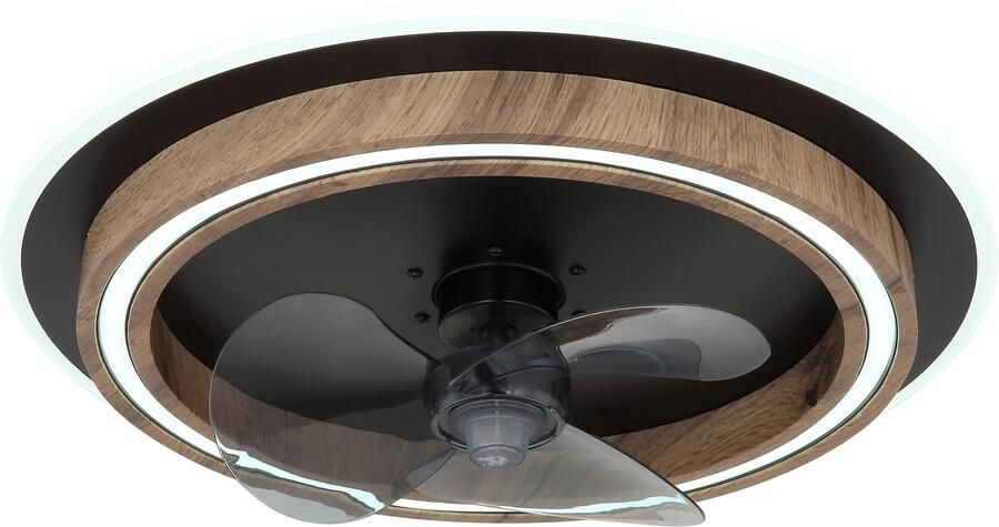 OTTO Globo Lightning Plafondlamp BOZAN Plafondventilator metaal zwart mat LED (1 stuk) - Foto 2