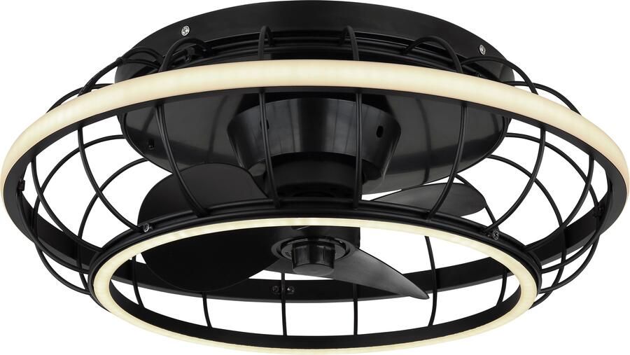 OTTO Globo Lightning Plafondlamp LINAY Ventilator metaal zwart mat LED(1 stuk) - Foto 2