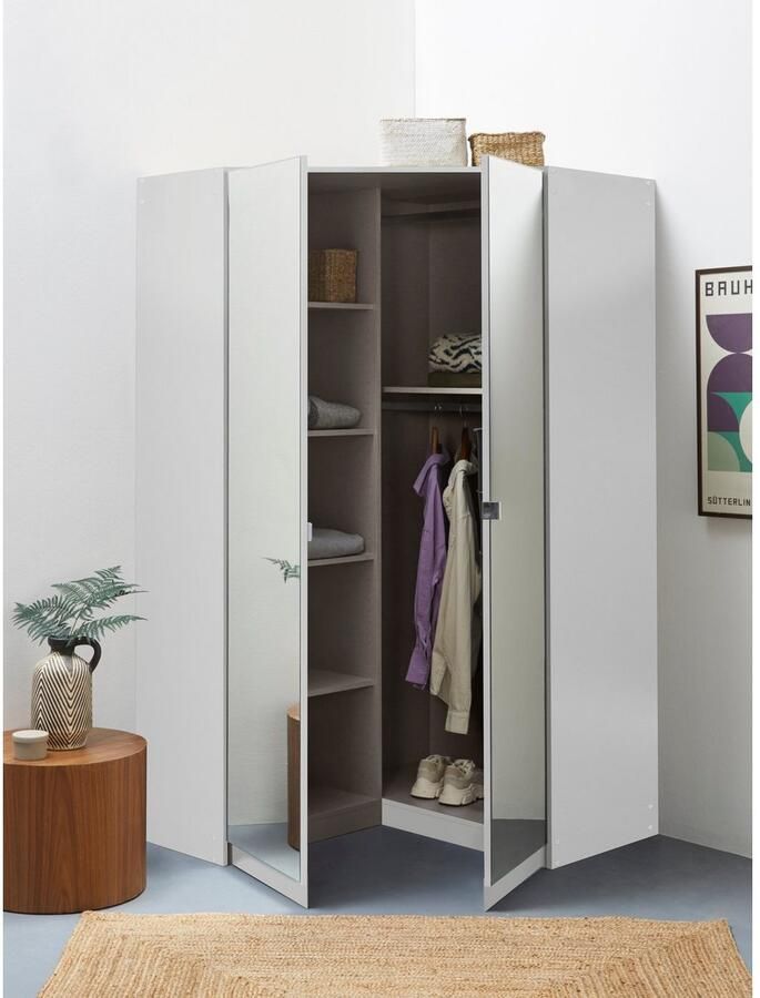 OTTO Hoekkast Kledingkast VANDOR volledig uitgerust veel opbergruimte spiegel volledig made in germany - Foto 8