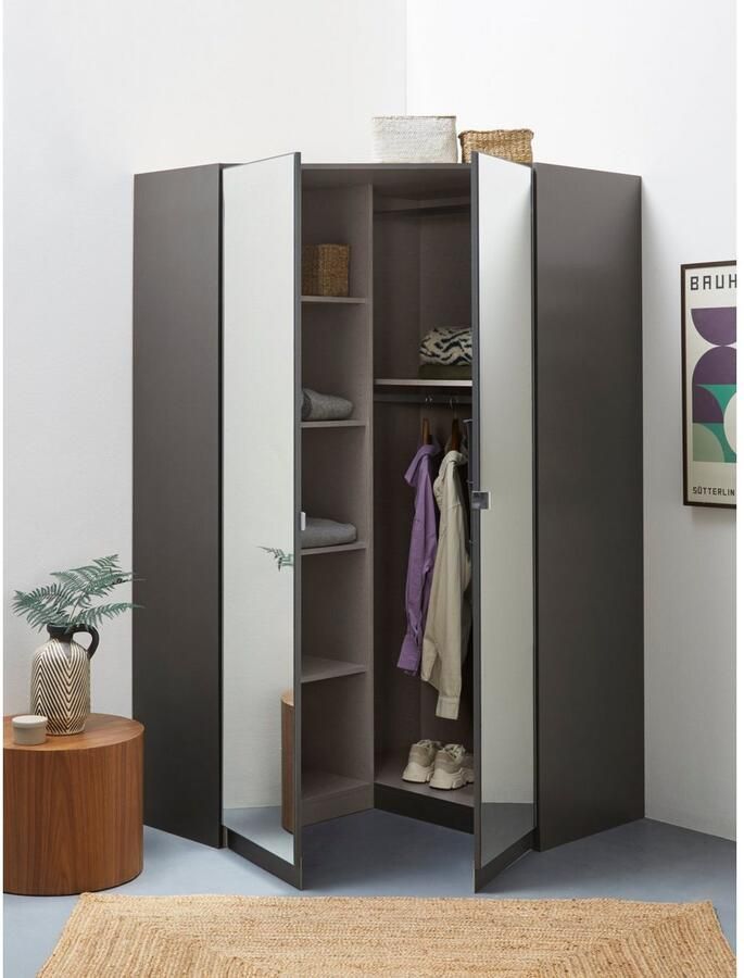 OTTO Hoekkast Kledingkast VANDOR volledig uitgerust veel opbergruimte spiegel volledig made in germany - Foto 9