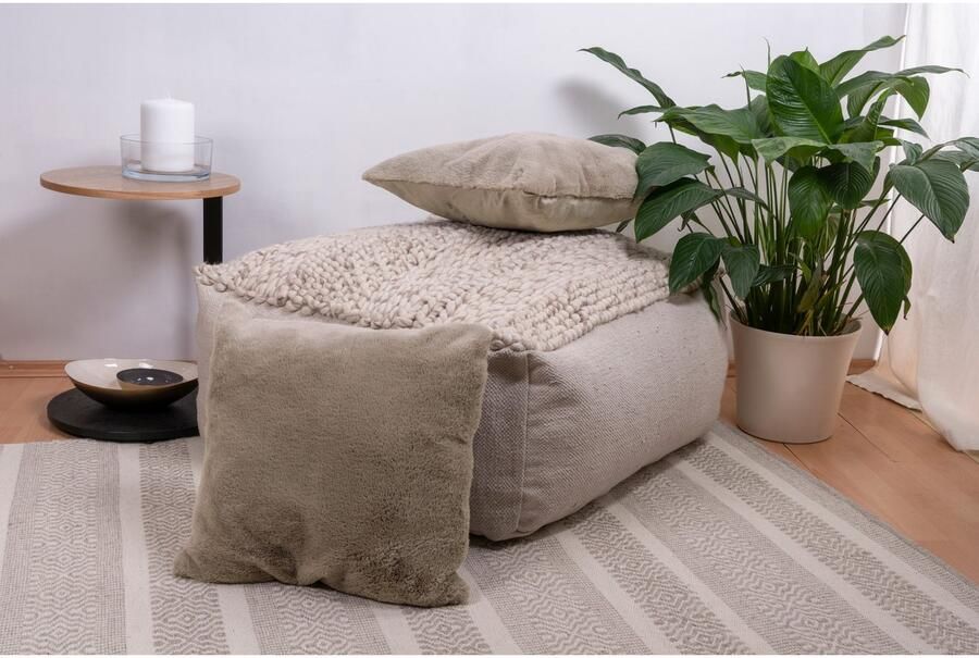 OTTO Kenda Sand Vachtkussen Decoratiekussens Aimee 625 2-pack Kussen inclusief vulling met pluizige stofhoes (1 stuk)