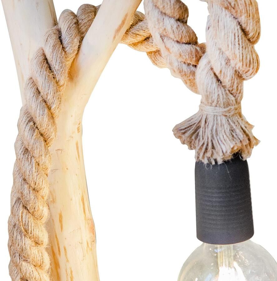 OTTO Nowa Staande lamp Nerida Vloerlamp hout bruin 1x E27 (1 stuk)