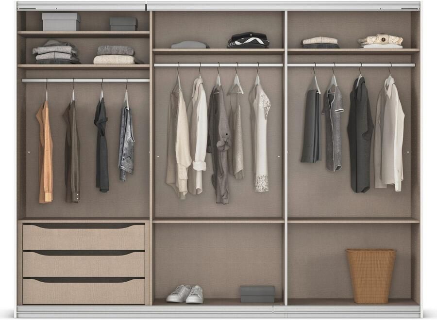 OTTO Schuifdeurkast Ferris kast breedte 2 71m Kast met spiegel in 3 uitvoeringen BASIC CLASSIC PREMIUM - Foto 17